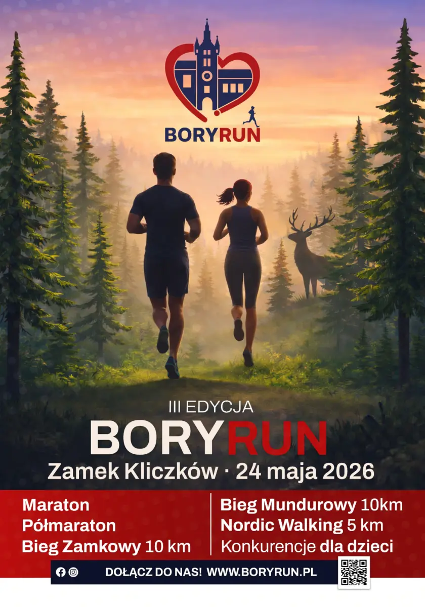 Biegacze, plakaty i ambasador
