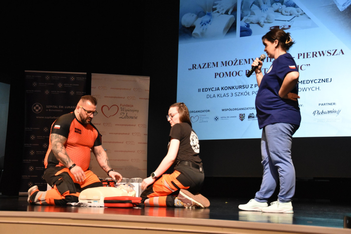 Konkurs pierwszej pomocy „Razem możemy więcej – pierwsza pomoc bez tajemnic”
