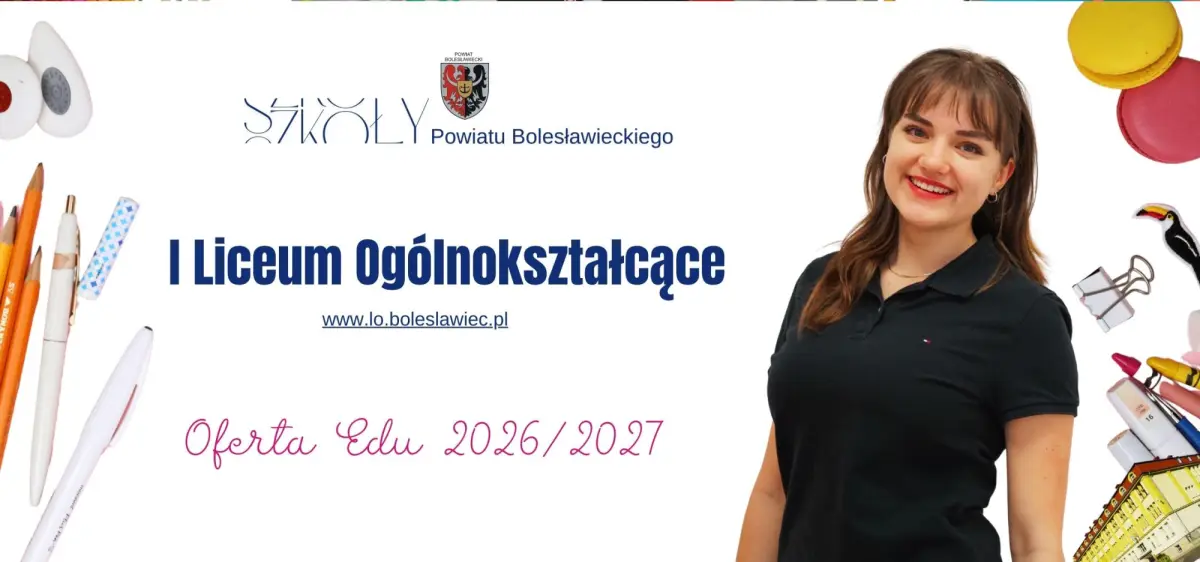 Plansza z prezentacji o I LO
