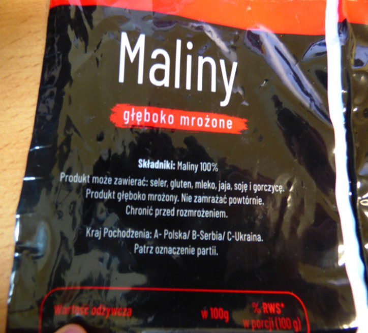 Produkty z komunikatu GIS