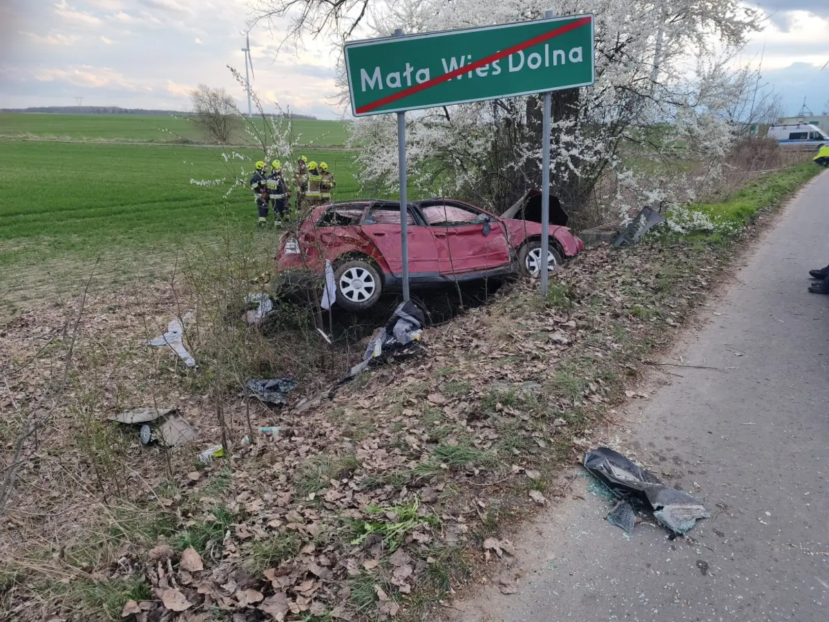 Śmiertelny wypadek w Małej Wsi Dolnej