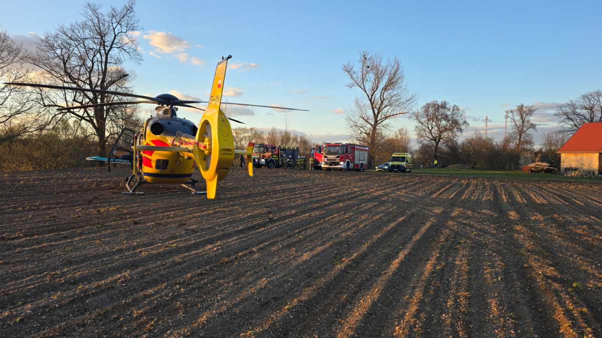 Golnice: Ciągnik rolniczy przygniótł mężczyznę