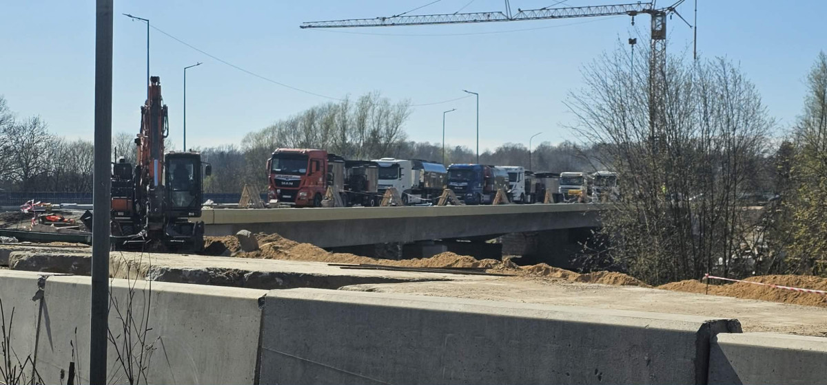 Prace budowlane na moście w Bolesławcu