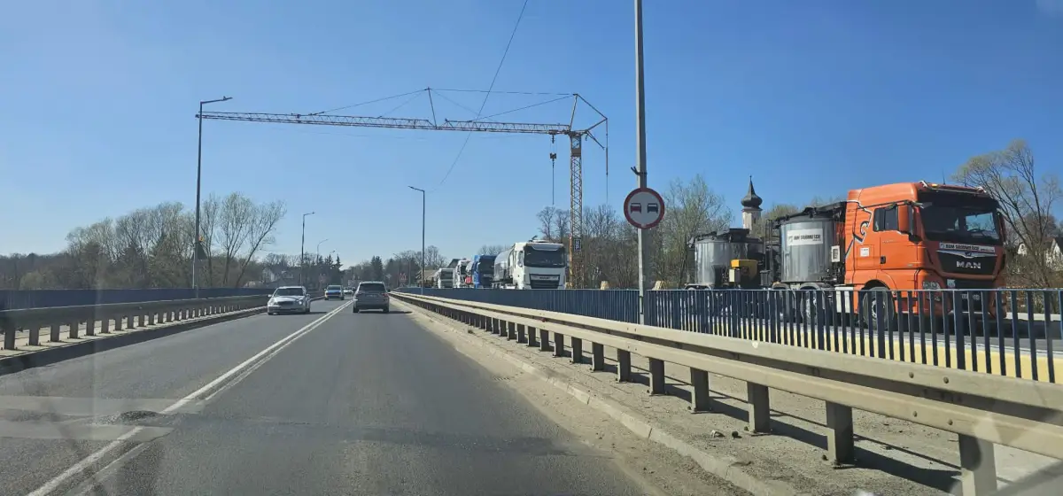 Prace budowlane na moście w Bolesławcu