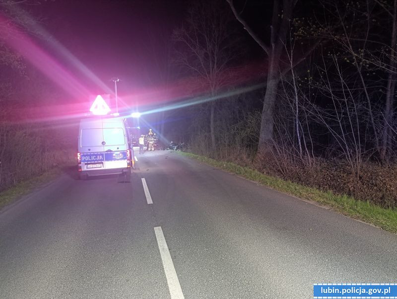 Śmiertelny wypadek pod Lubinem