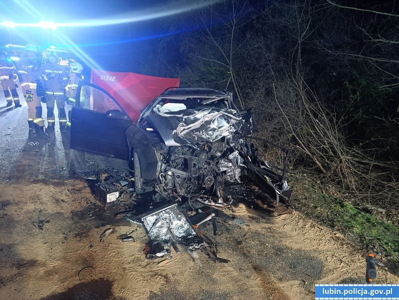 Śmiertelny wypadek pod Lubinem