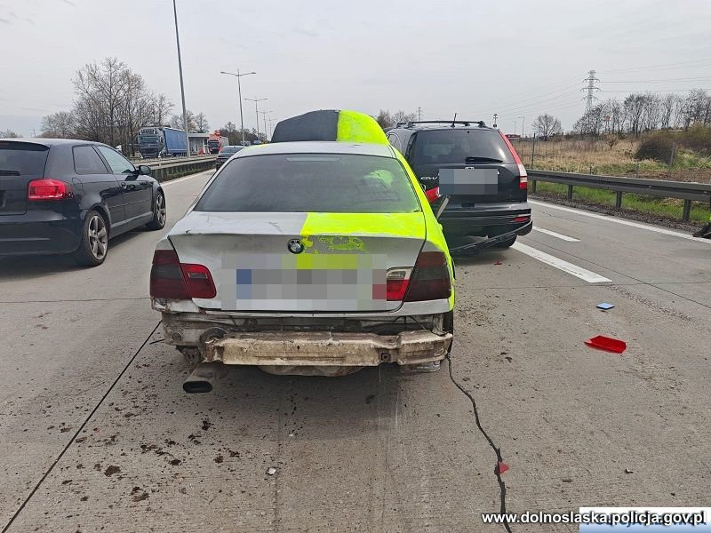 Pościg za BMW na A4