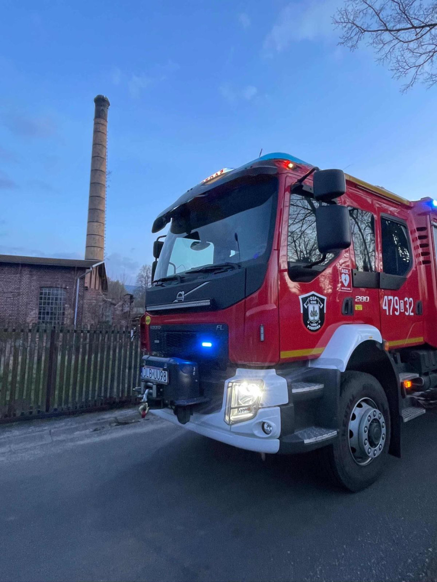 Akcja strażaków w Pobiednej