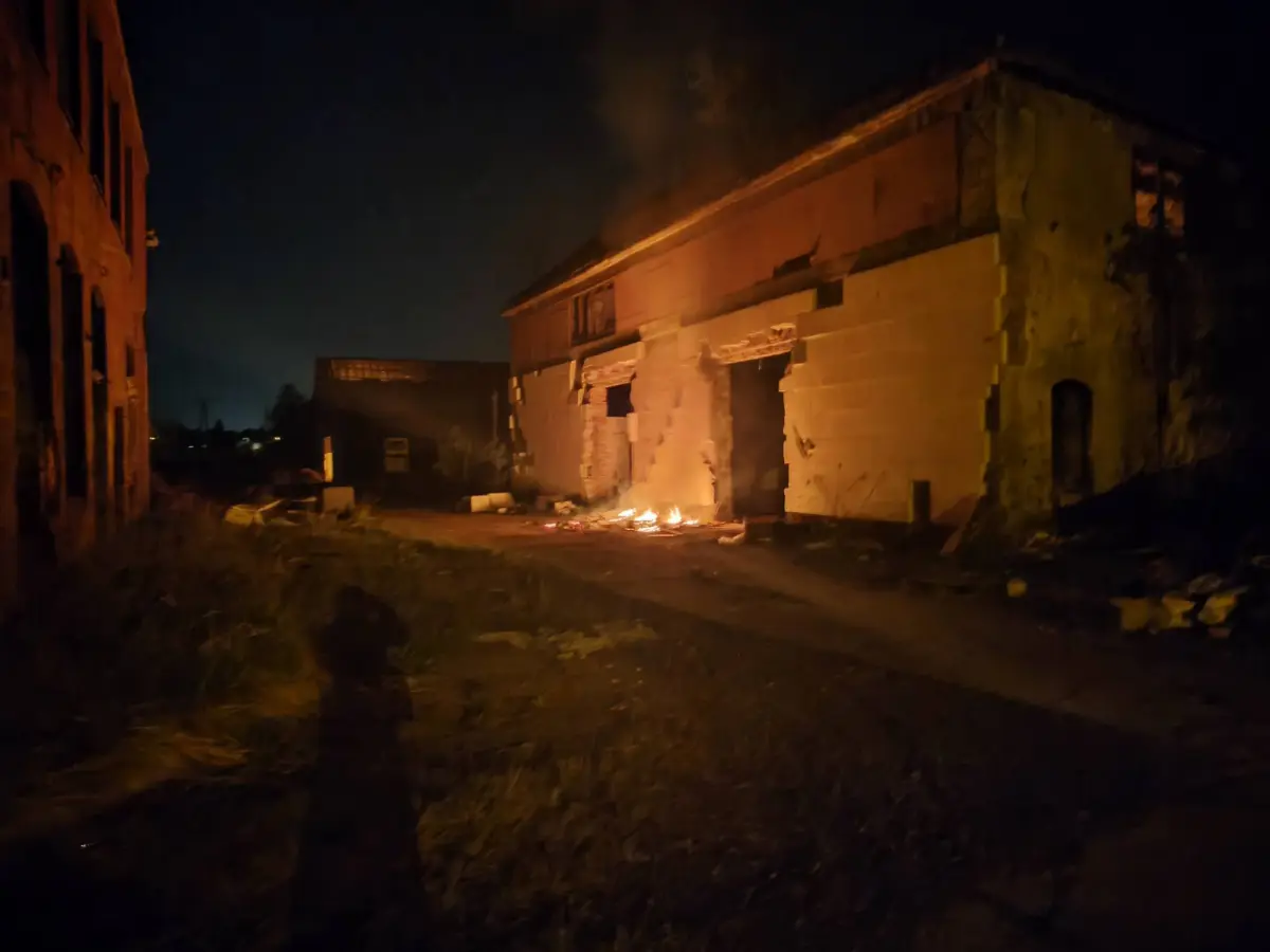 Pożar w byłej odlewni
