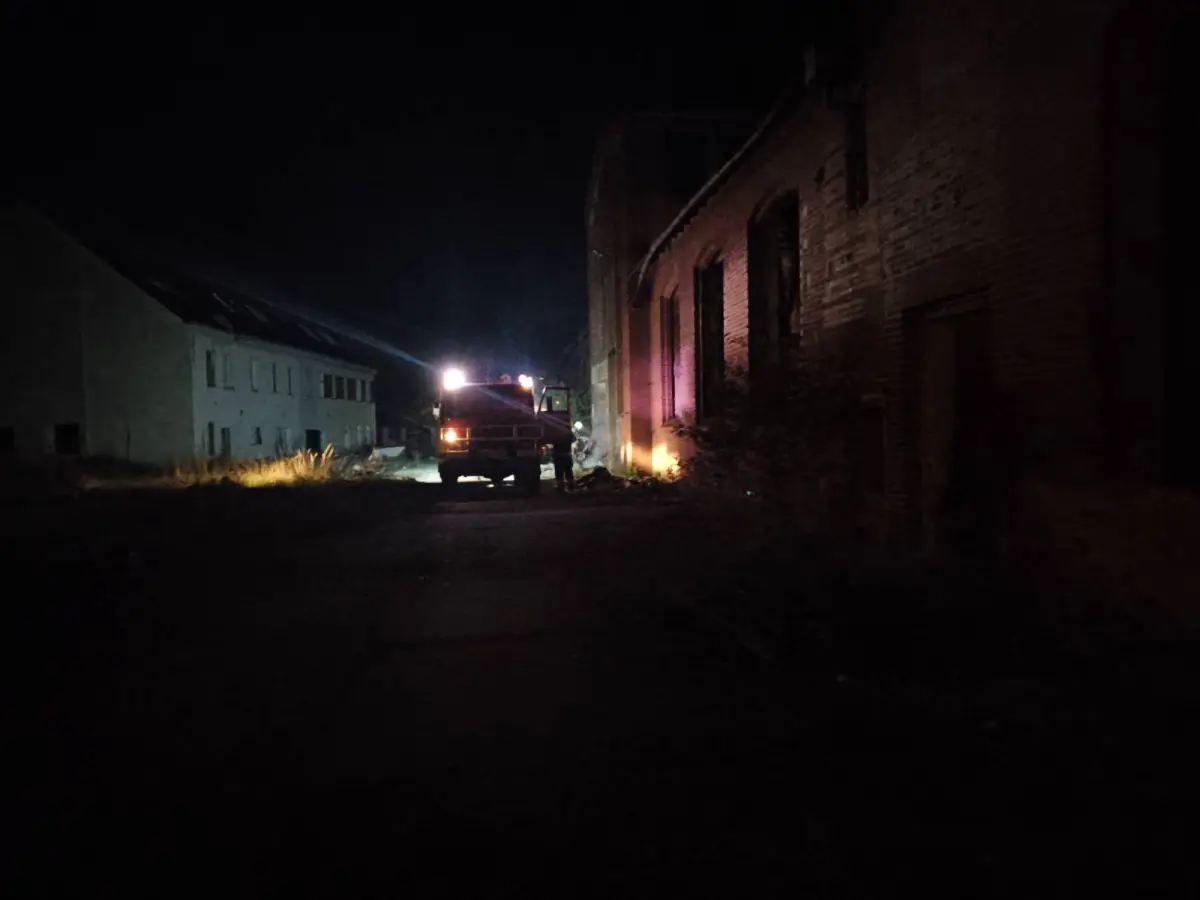 Pożar w byłej odlewni