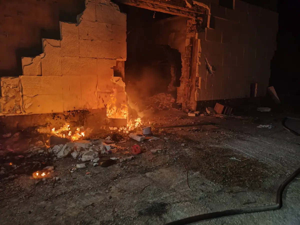 Пожежа в колишньому ливарному заводі