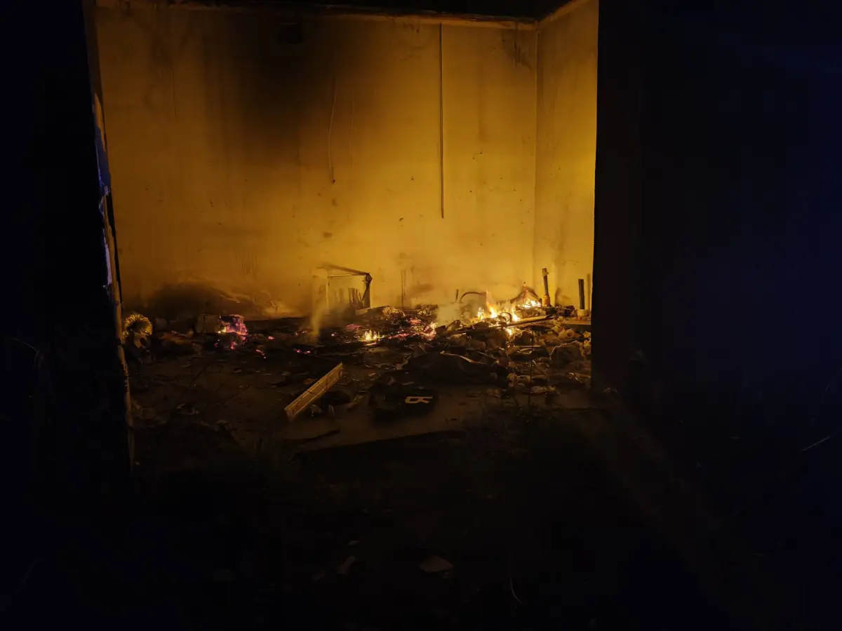 Pożar w byłej odlewni