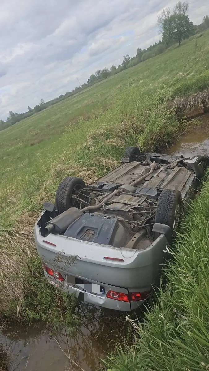 Auto po dachowaniu