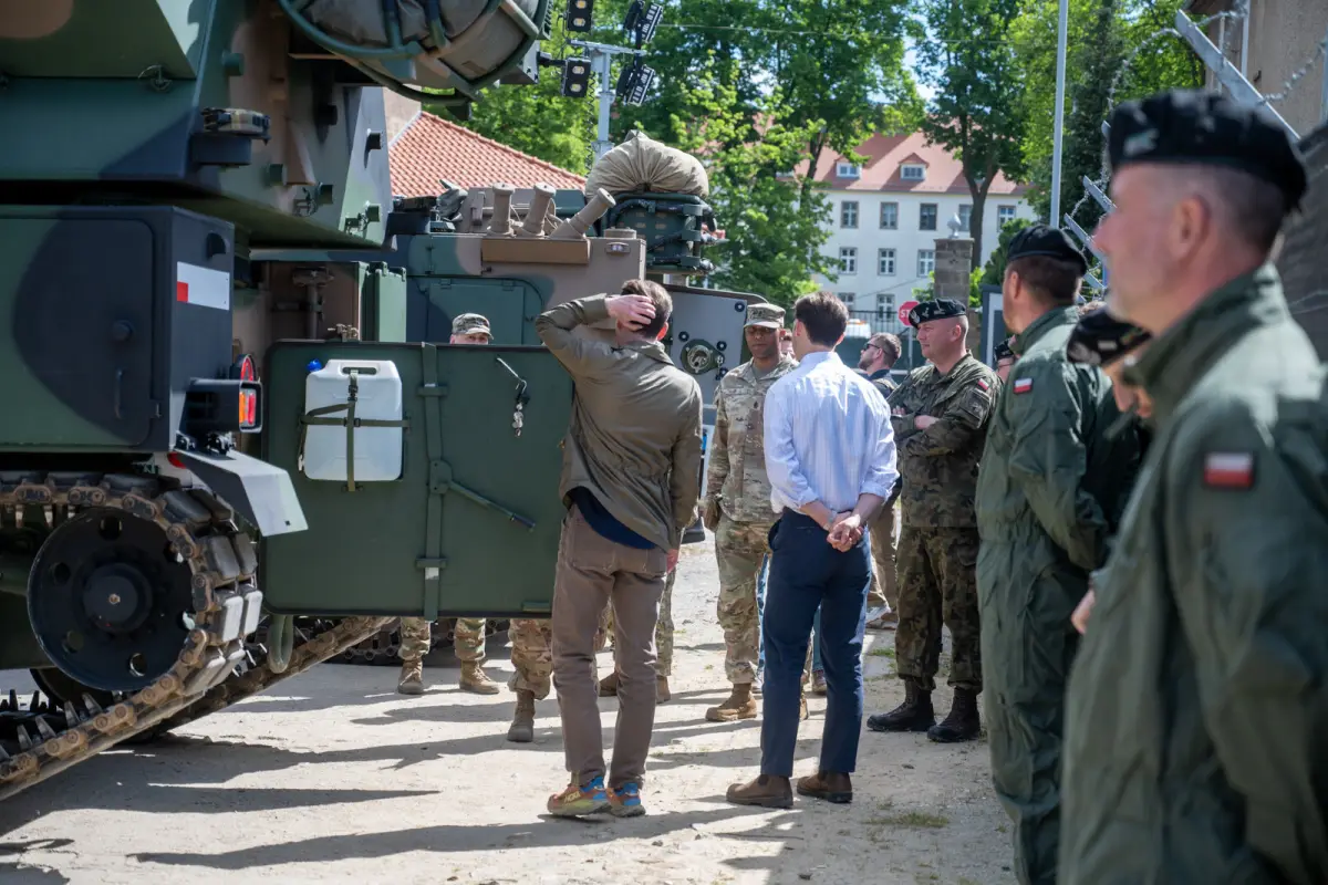 Незвичайні гості у військовій частині в Болеславці