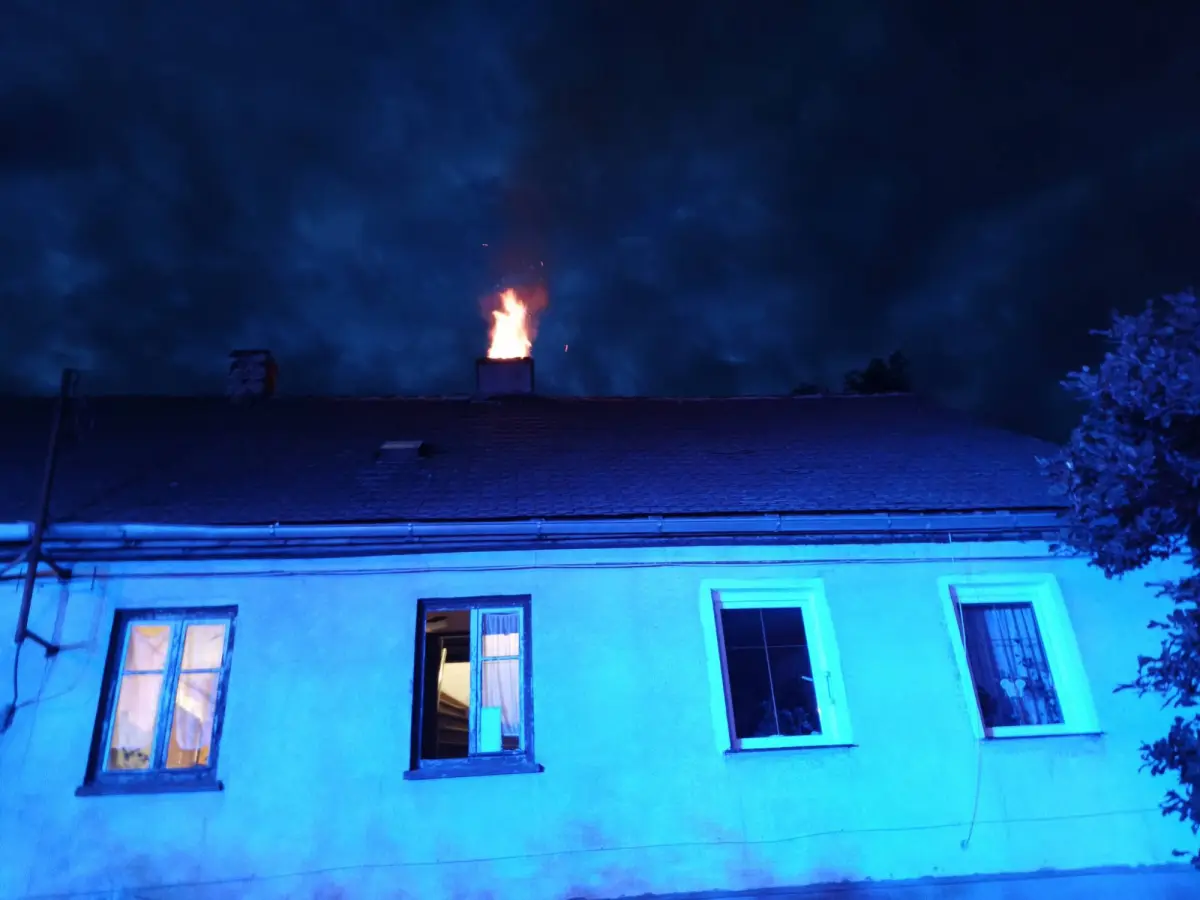Pożar w miejscowości Modła