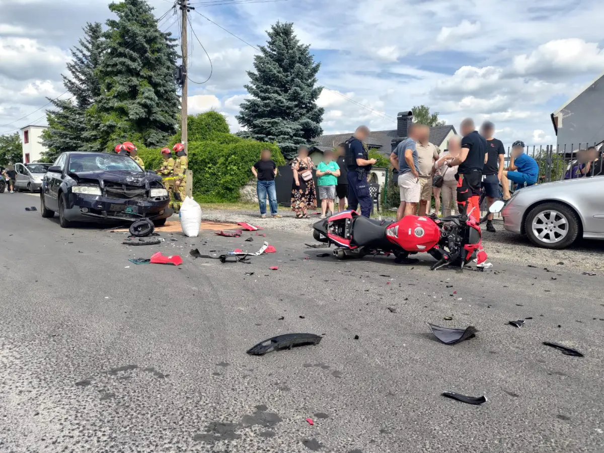 Zderzenie dwóch pojazdów w Bolesławicach
