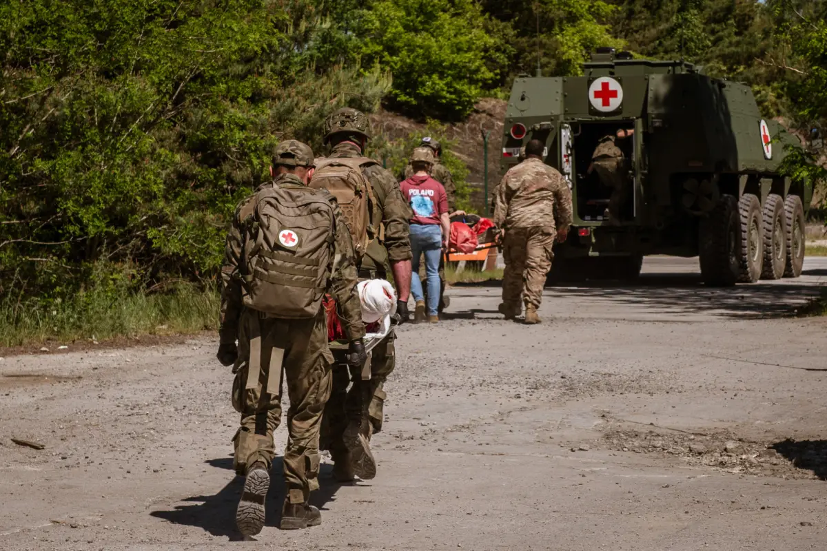 Exercises of Polish and US Army Soldiers