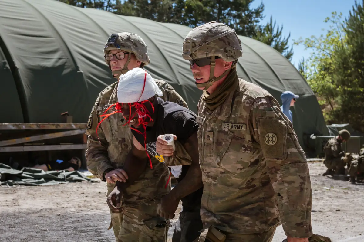 Ćwiczenia żołnierzy RP i US Army