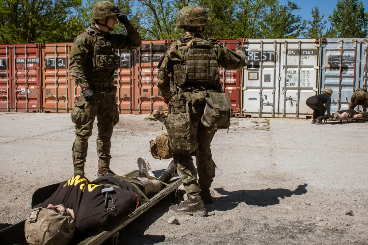 Ćwiczenia żołnierzy RP i US Army