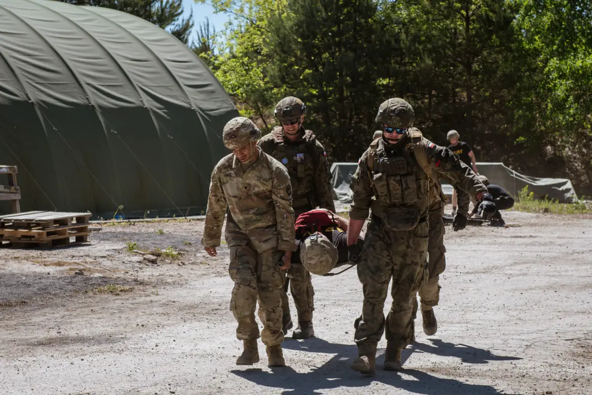Ćwiczenia żołnierzy RP i US Army