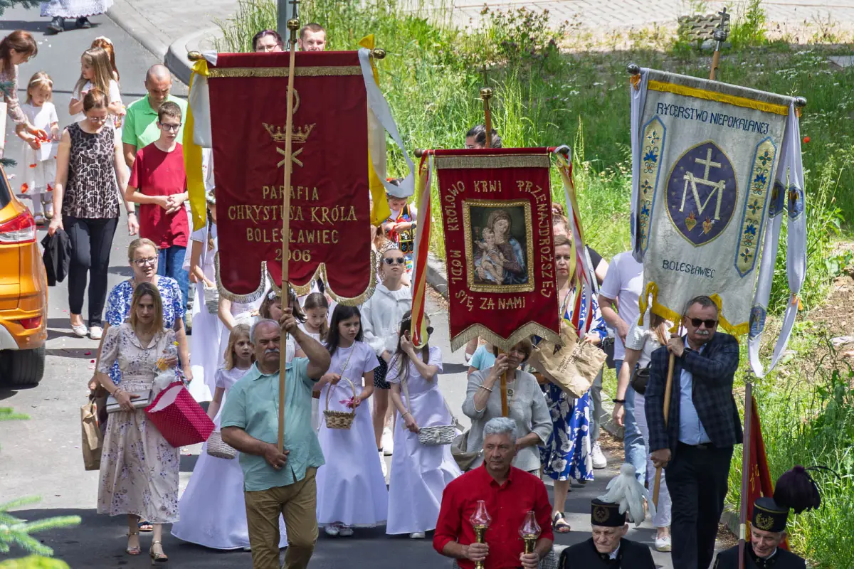 Boże Ciało w parafii Chrystusa Króla w Bolesławcu