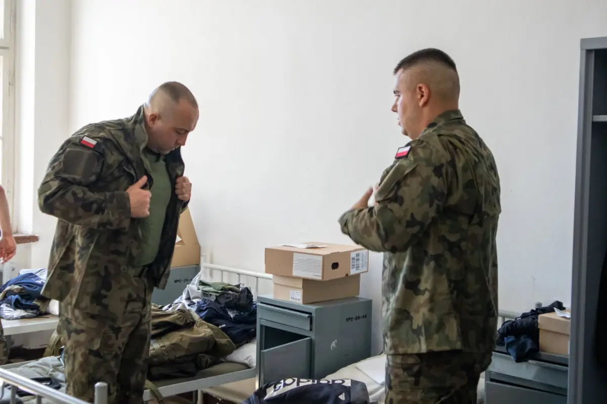 Training at the 23rd Silesian Artillery Regiment in Bolesławiec