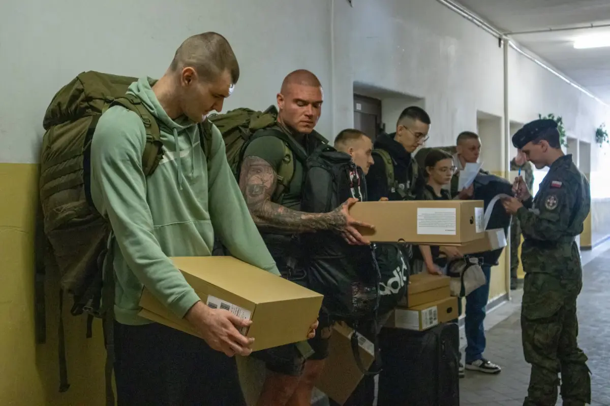 Training at the 23rd Silesian Artillery Regiment in Bolesławiec