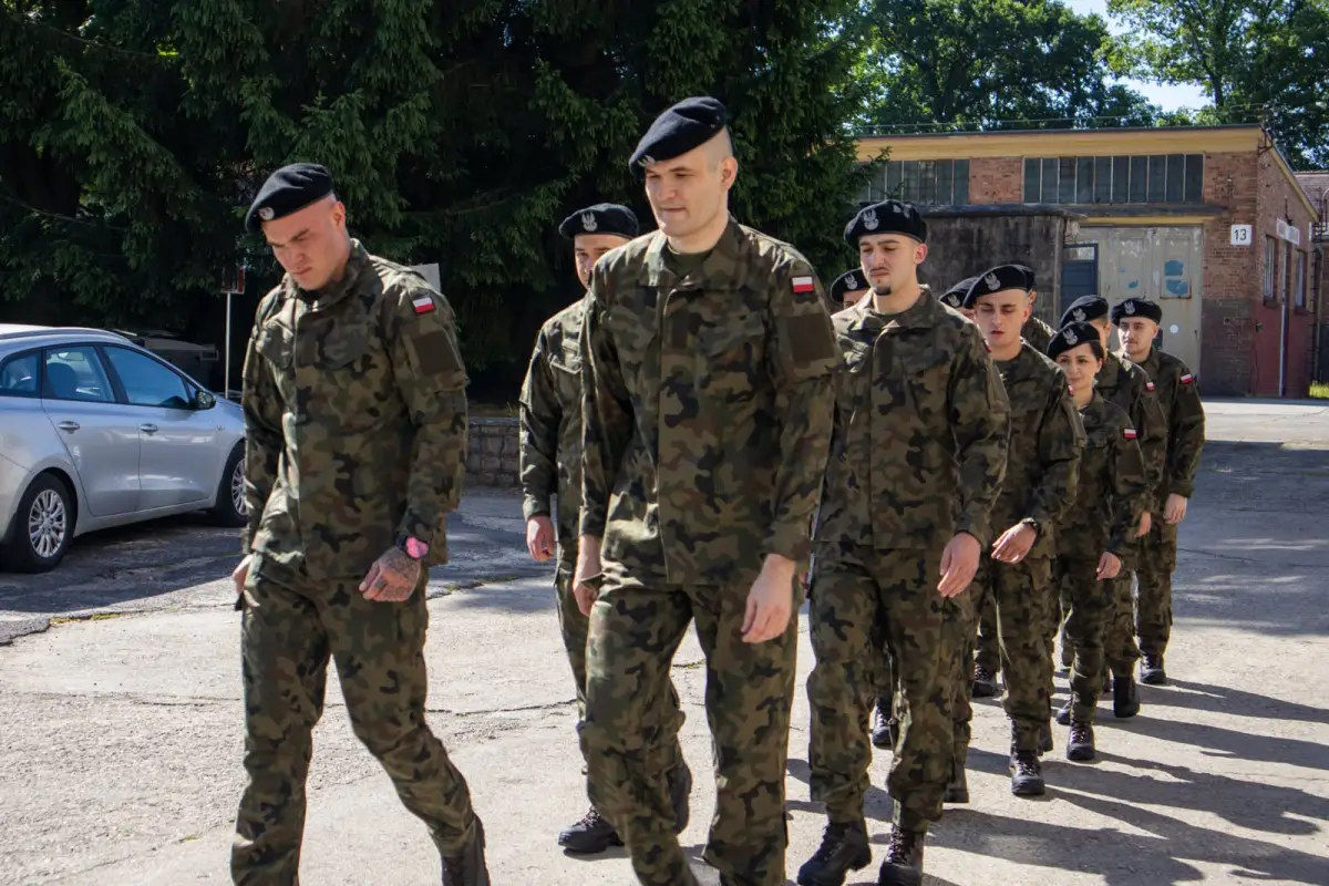 Training at the 23rd Silesian Artillery Regiment in Bolesławiec