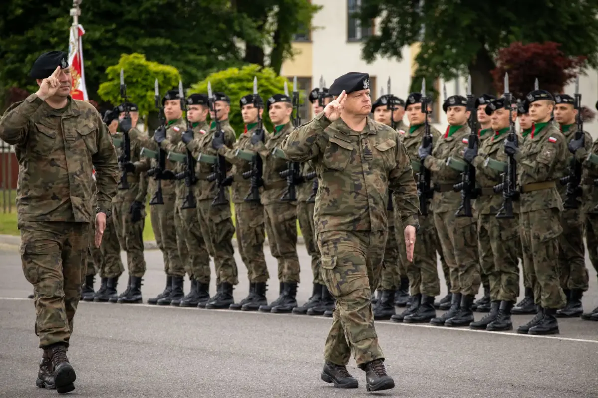 Training at the 23rd Silesian Artillery Regiment in Bolesławiec