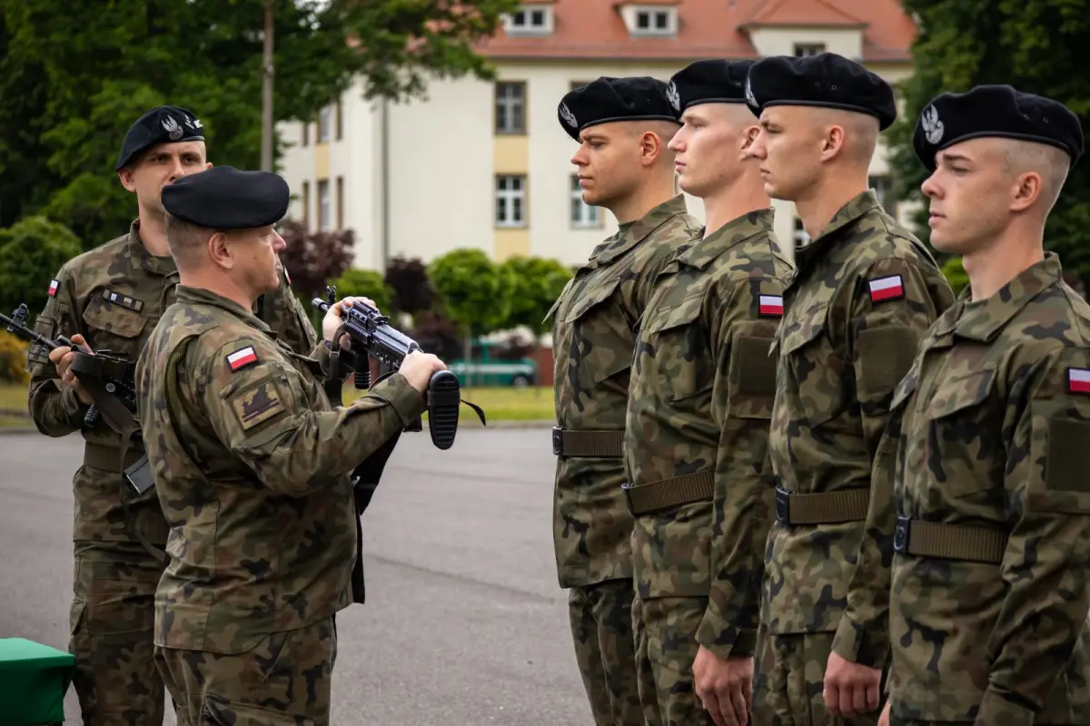 Training at the 23rd Silesian Artillery Regiment in Bolesławiec