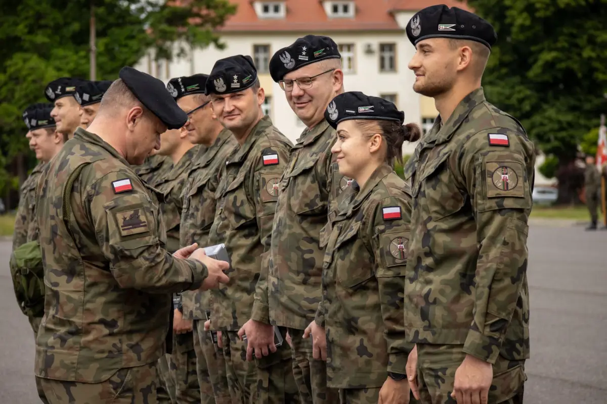 Training at the 23rd Silesian Artillery Regiment in Bolesławiec