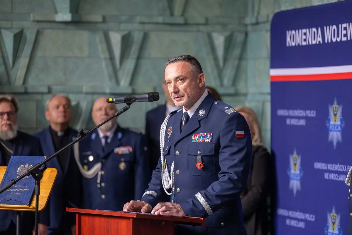 Uroczystość policyjna we Wrocławiu