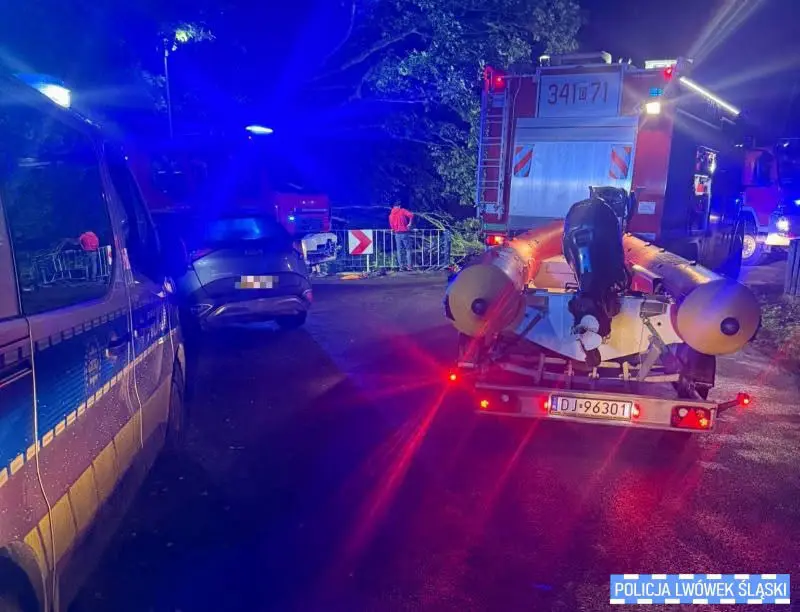 Wypadek na moście na Bobrze