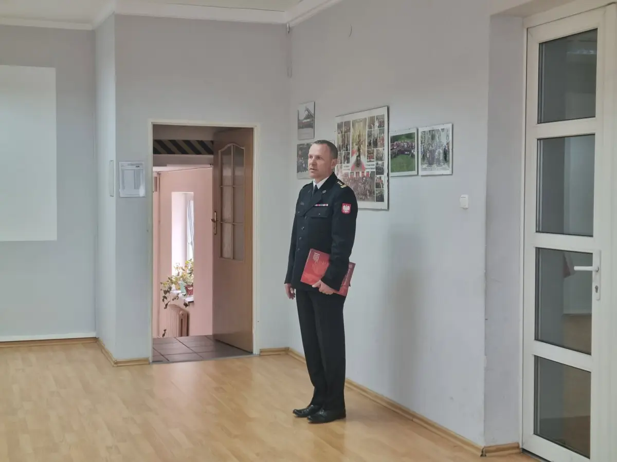 Gathering at the Bolesławiec District State Fire Service Headquarters