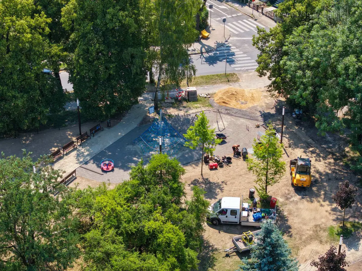 Renovation of the park near the stadium in Bolesławiec