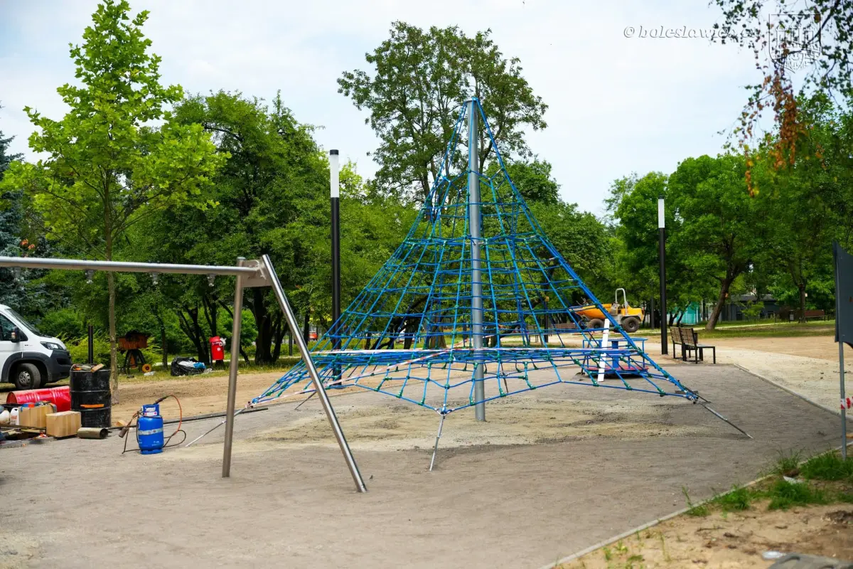 Renovation of the park near the stadium in Bolesławiec