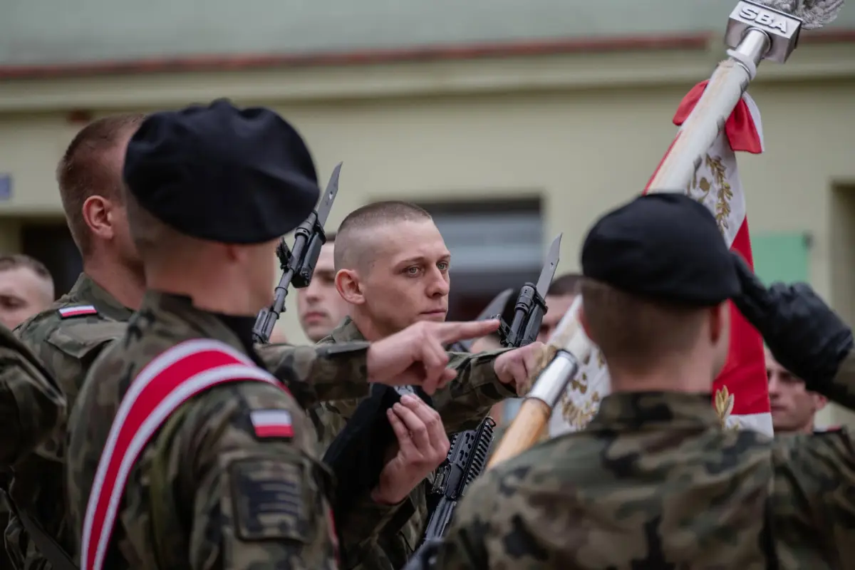Military oath of voluntary basic military service soldiers in Chojnów