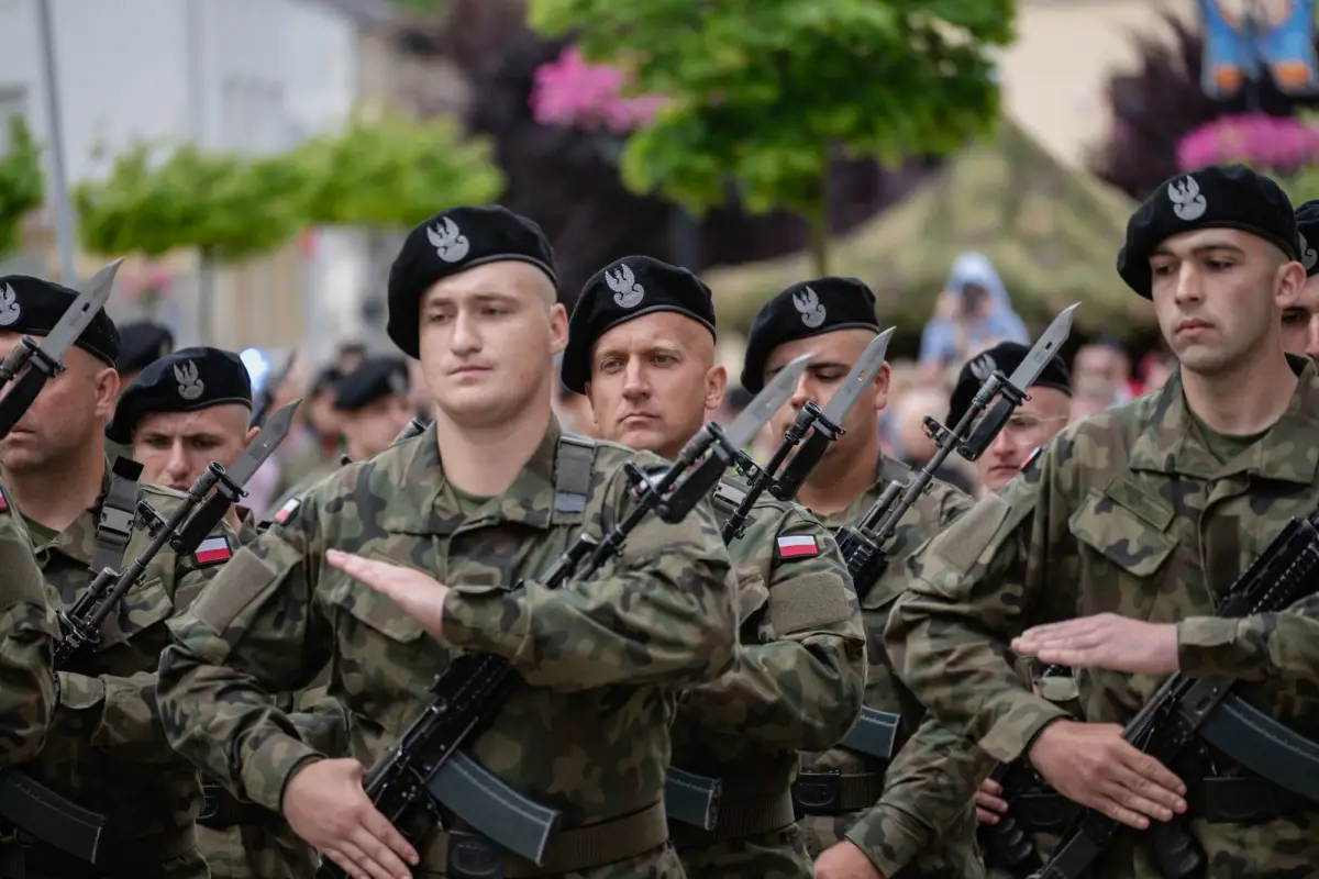 Military oath of voluntary basic military service soldiers in Chojnów