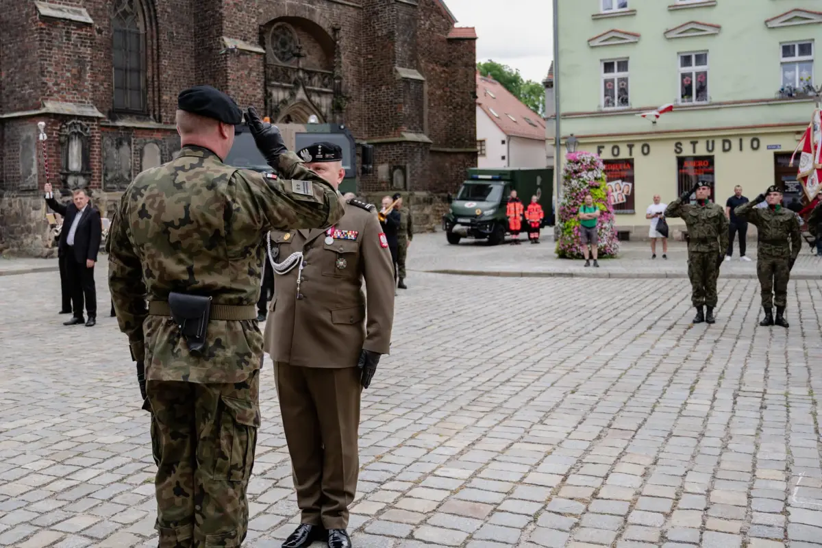 Military oath of voluntary basic military service soldiers in Chojnów