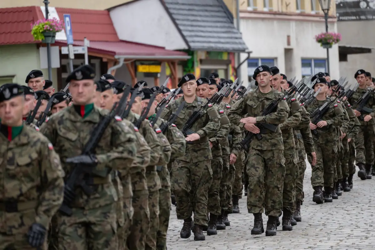 Military oath of voluntary basic military service soldiers in Chojnów