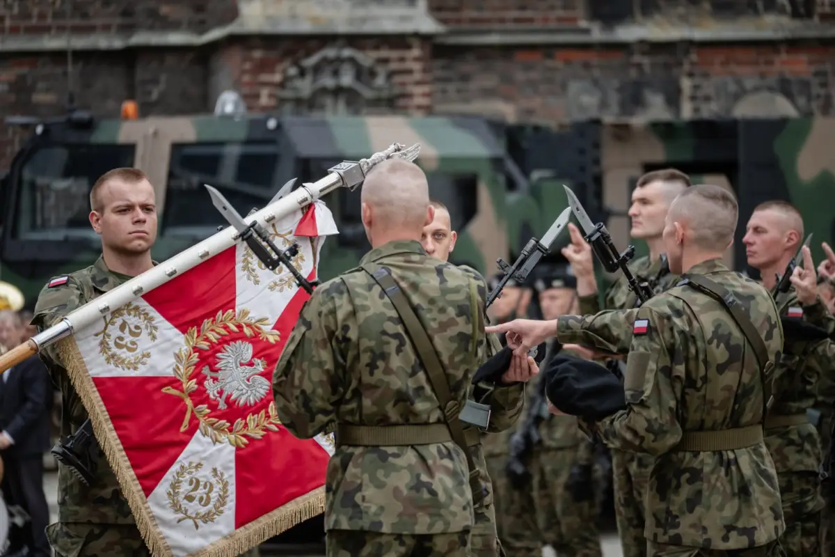 Military oath of voluntary basic military service soldiers in Chojnów