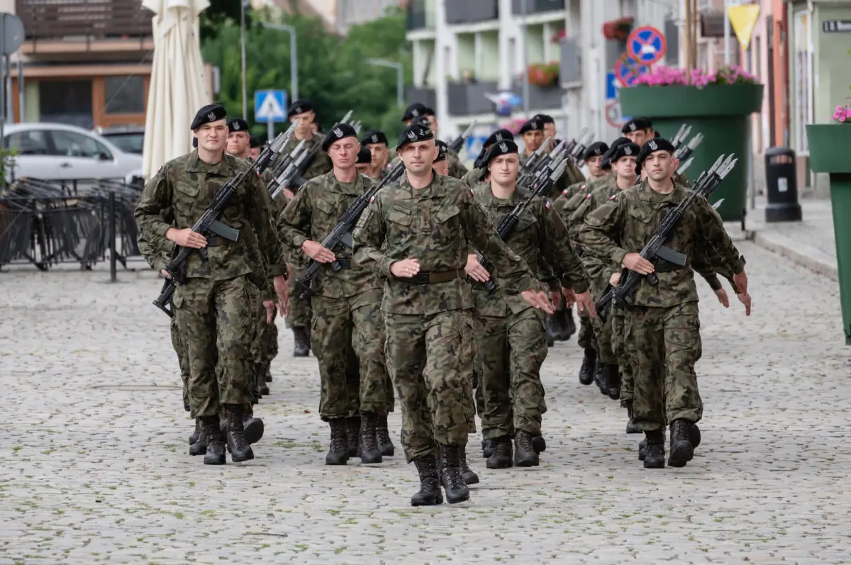 Military oath of voluntary basic military service soldiers in Chojnów