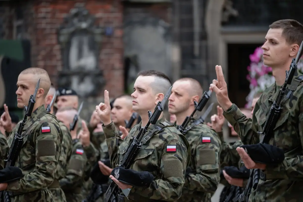 Military oath of voluntary basic military service soldiers in Chojnów