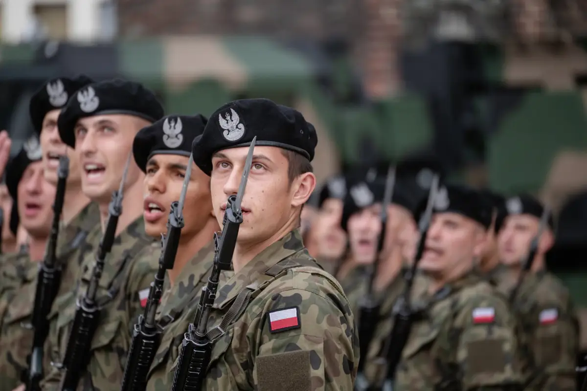 Military oath of voluntary basic military service soldiers in Chojnów