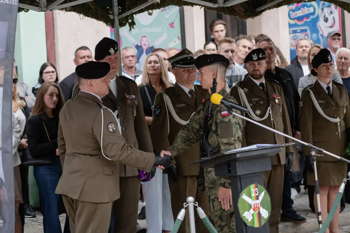 Military oath of voluntary basic military service soldiers in Chojnów