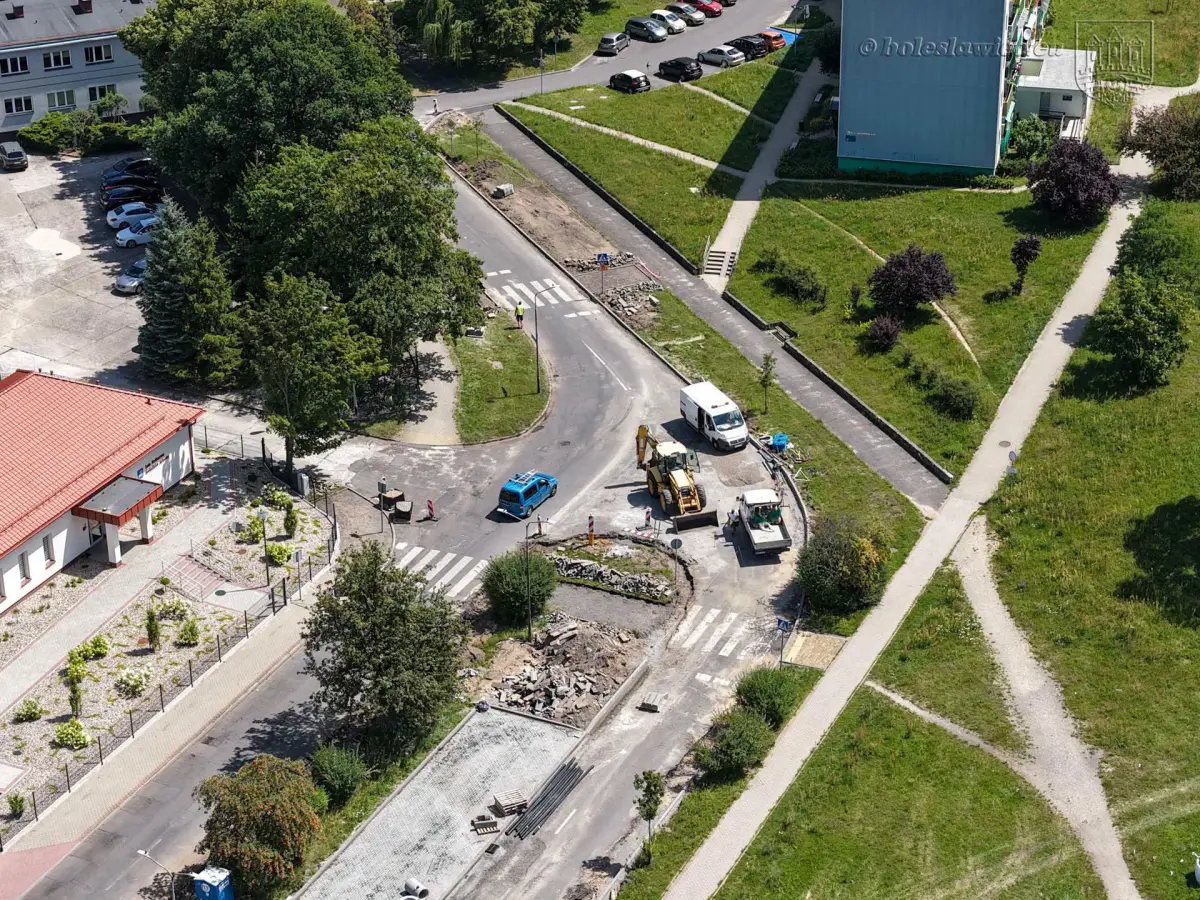 Remont ulicy Gałczyńskiego w Bolesławcu