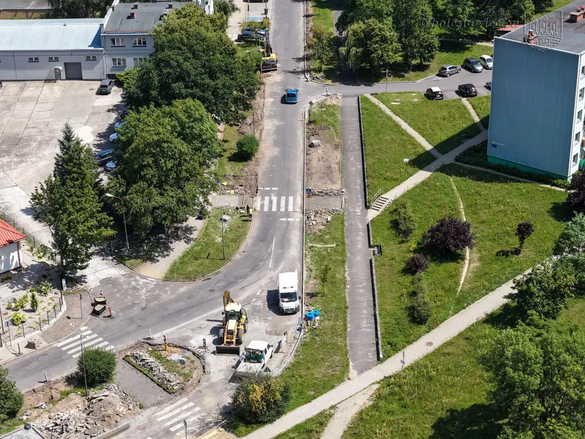 Remont ulicy Gałczyńskiego w Bolesławcu