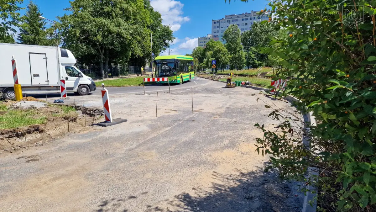 Remont ulicy Gałczyńskiego w Bolesławcu