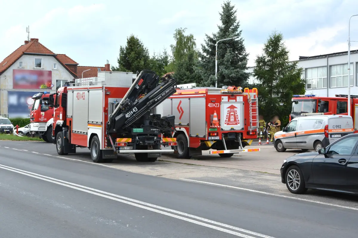 Akcja przy firmie ceramicznej