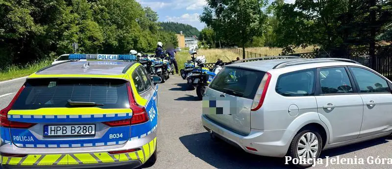 Wypadek motocyklisty
